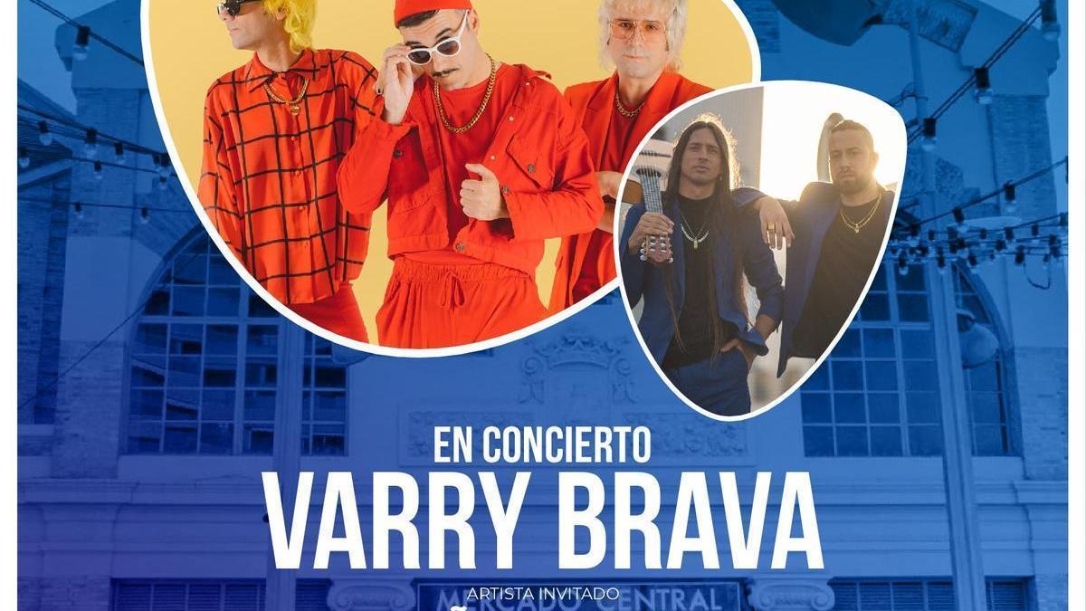 El cartel del concierto de Varry Brava.