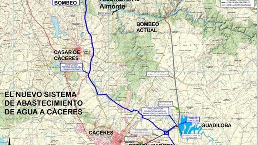 Cáceres se abastecerá del embalse de Alcántara con una red de 22 kilómetros