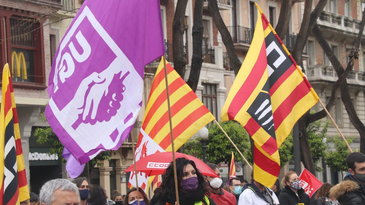 Manifestació de l&#039;1 de maig de 2021 a Tarragona