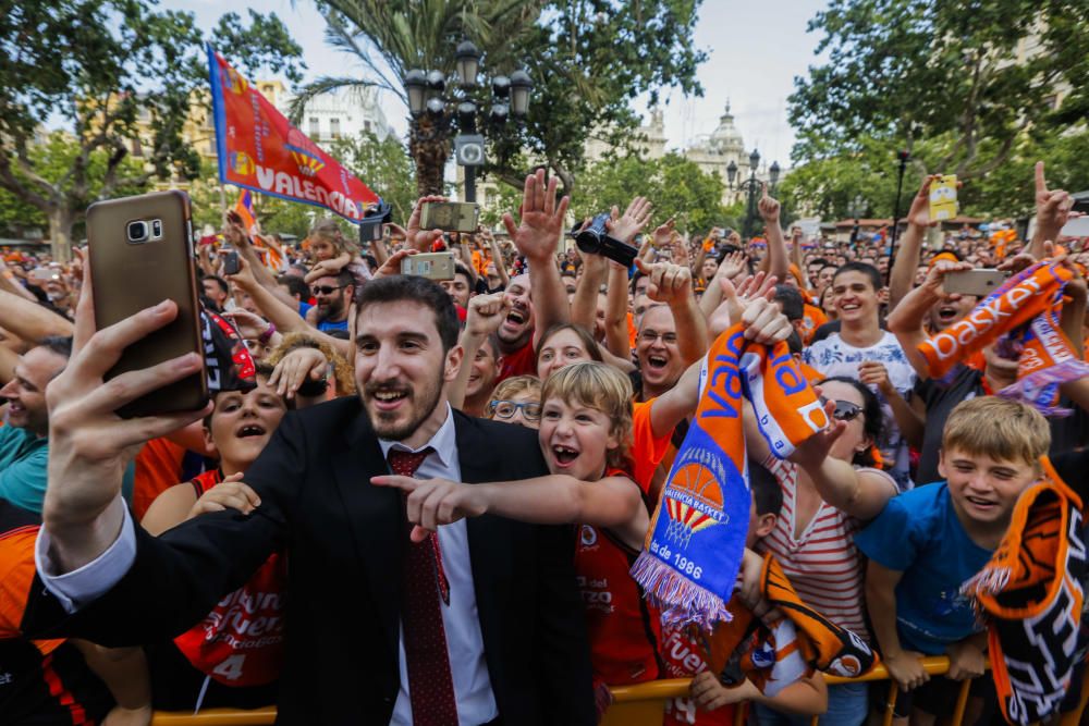 Actos de celebración del Valencia Basket