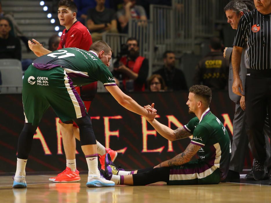 Victoria del Unicaja ante el Zaragoza en la Copa del Rey 2020.