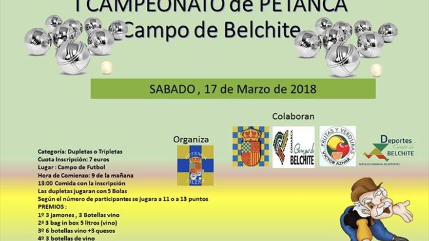 Primer campeonato comarcal de petanca