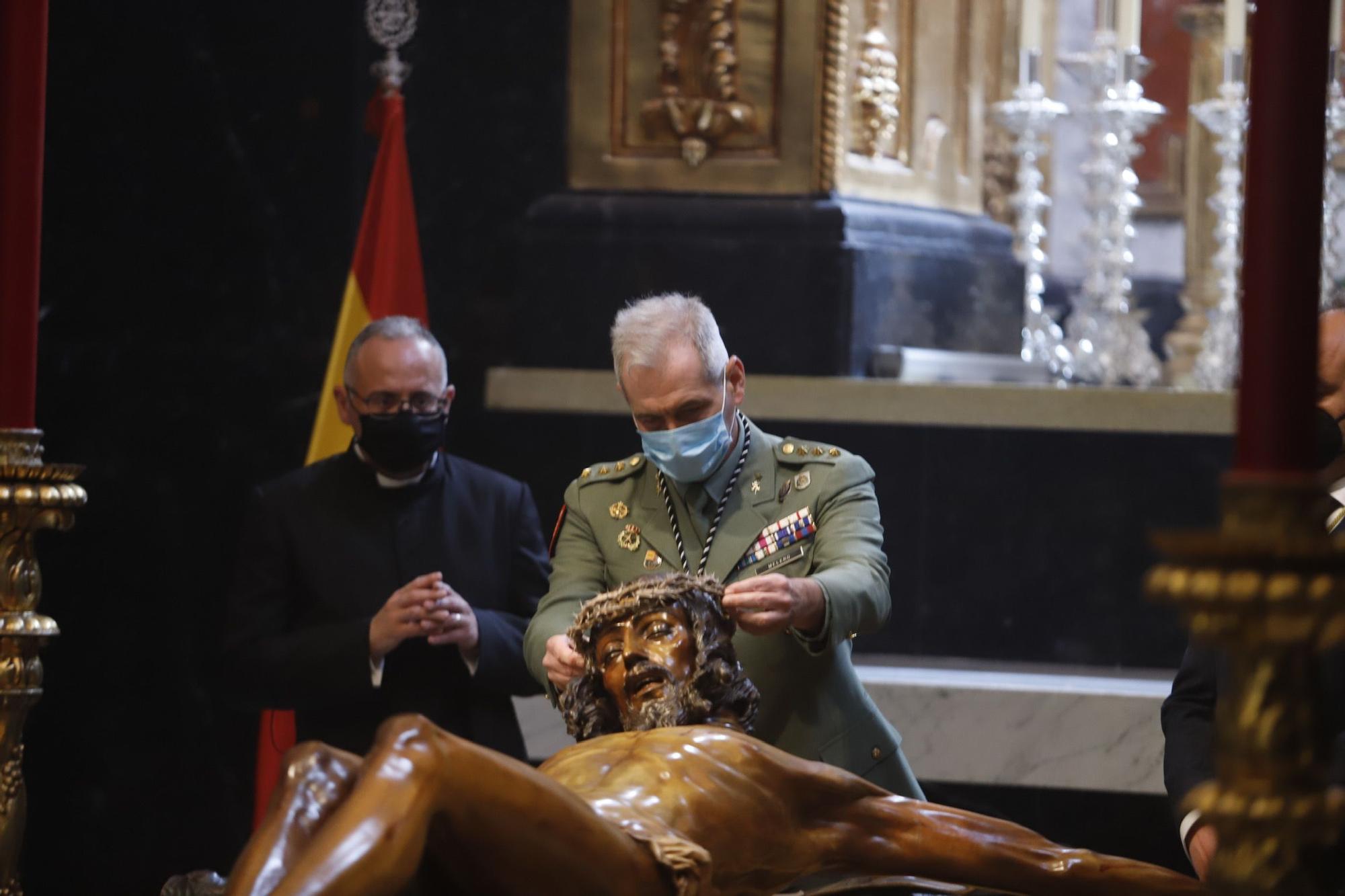 Mena: Imposición de la corona de espinas al Cristo de la Buena Muerte | Semana Santa 2021