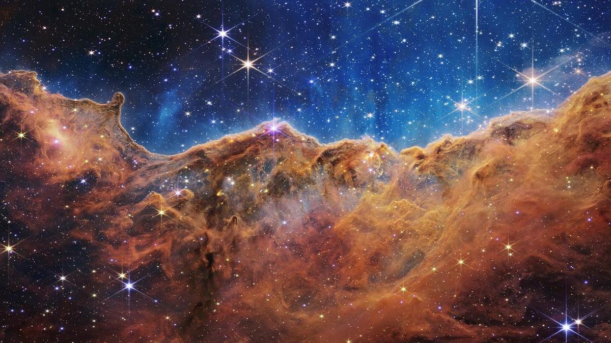 Imagen de la Nebulosa Carina, captada por el telescopio James Webb.