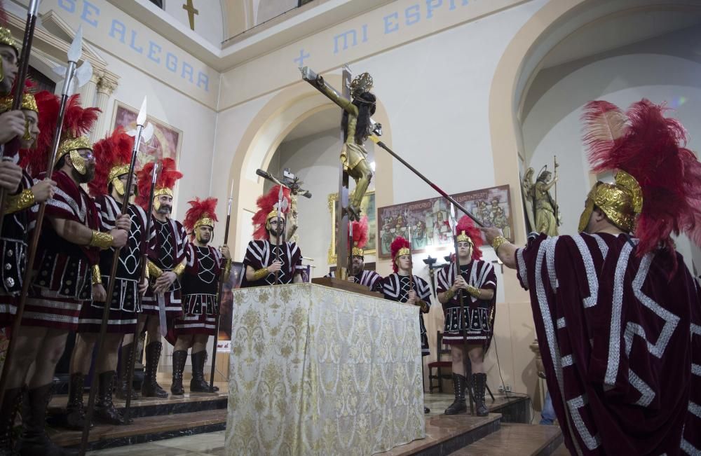 Acto del prendimiento de Jesús, lanzada y procesión en la iglesia de los Ángeles