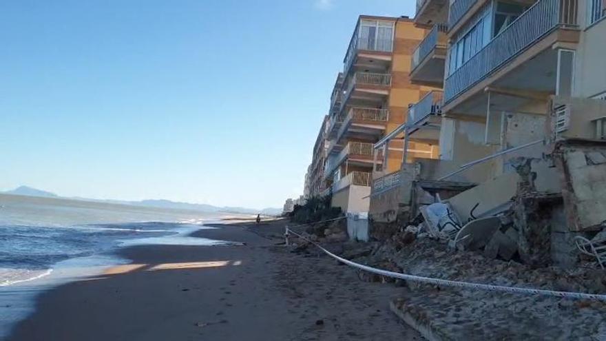 La borrasca Harry se marcha y deja al descubierto los daños en Tavernes