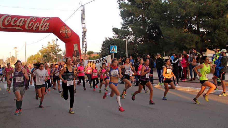 Momento de la salida de la carrera en Puerto Lumbreras.