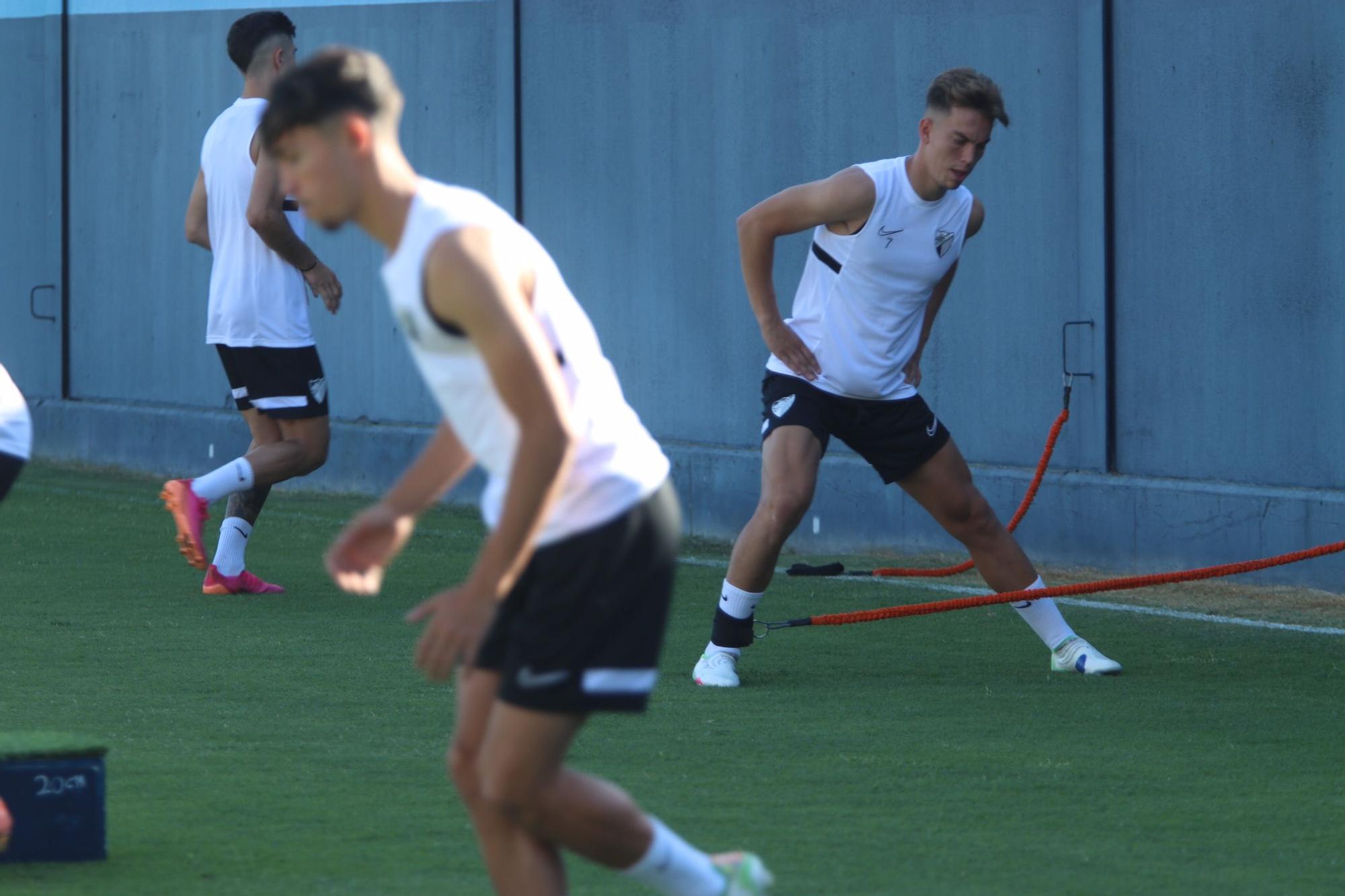 Primer entrenamiento del Málaga CF