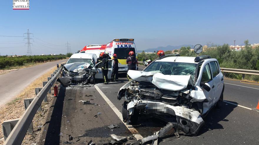 Una joven de 32 años fallece tras un accidente en la N-340 en Vila-real
