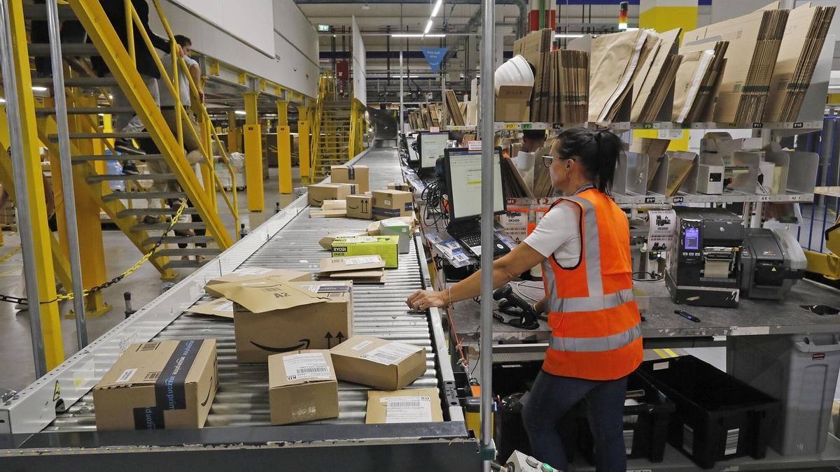 Un centre de logística d'Amazon a Girona