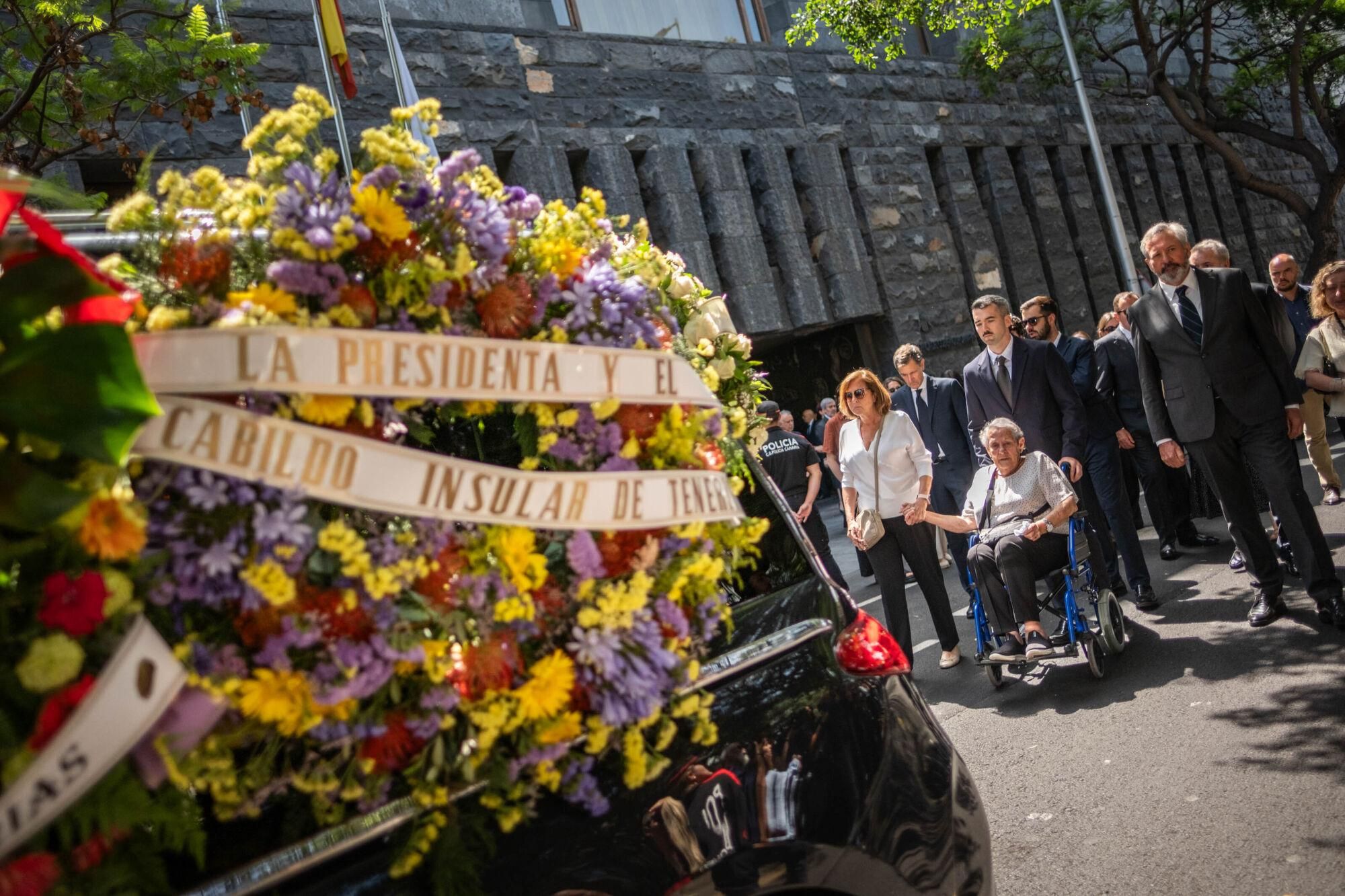 Funeral de Manuel Hermoso en Santa Cruz de Tenerife.