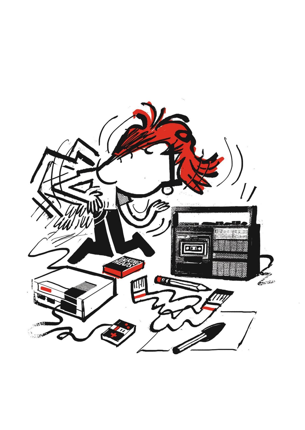 Montatore, autorretratado en las páginas del cómic