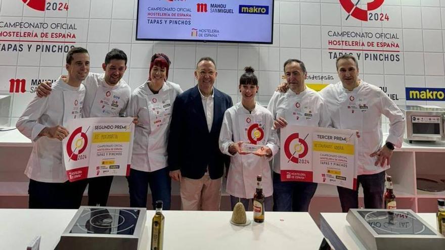 Iris Jordán del restaurante Ansils recoge el premio a la mejor tapa de España