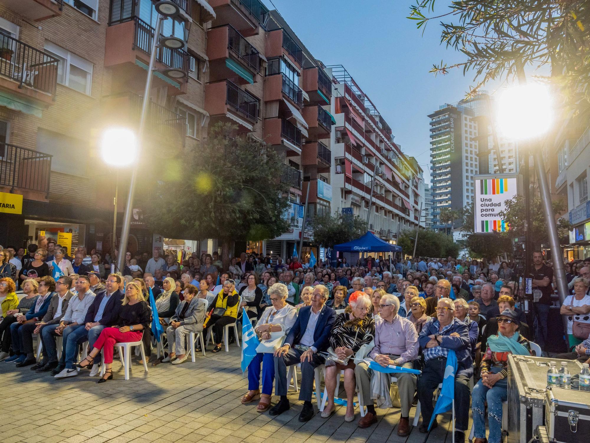 Mitin de fin de campaña de Toni Pérez en Benidorm