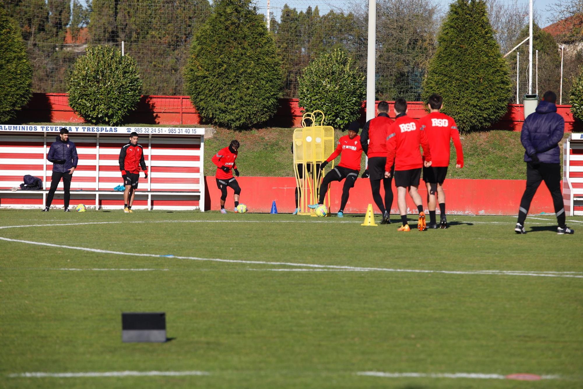 EN IMÁGENES: Así fue el entrenamiento del Sporting