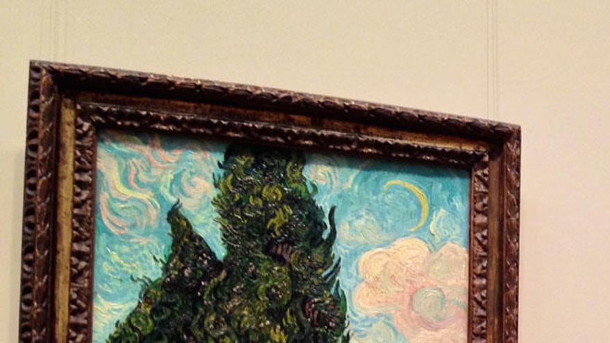 El cuadro falso de Van Gogh es, según un experto internacional, una copia de la obra Cipreses que tiene el Metropolitan de Nueva York desde 1949.