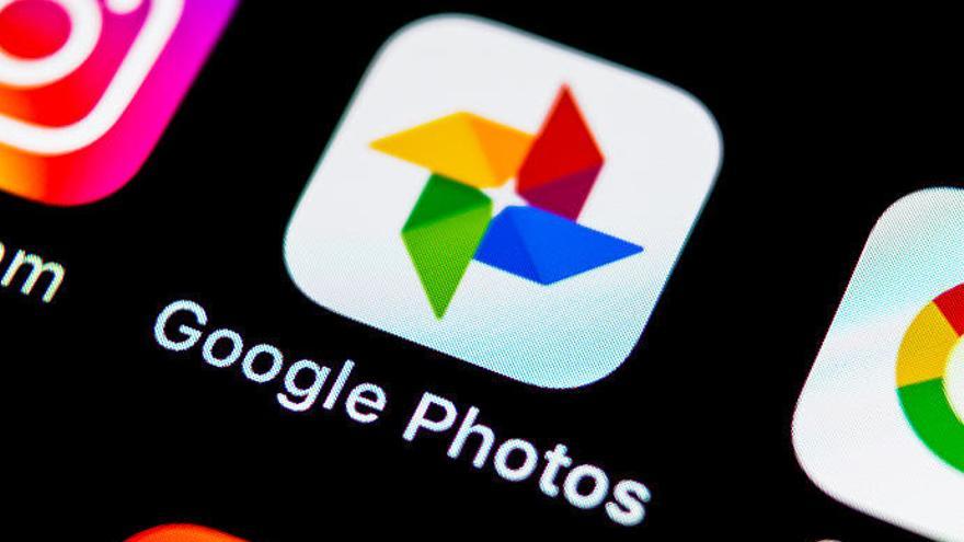 La app Google Fotos.