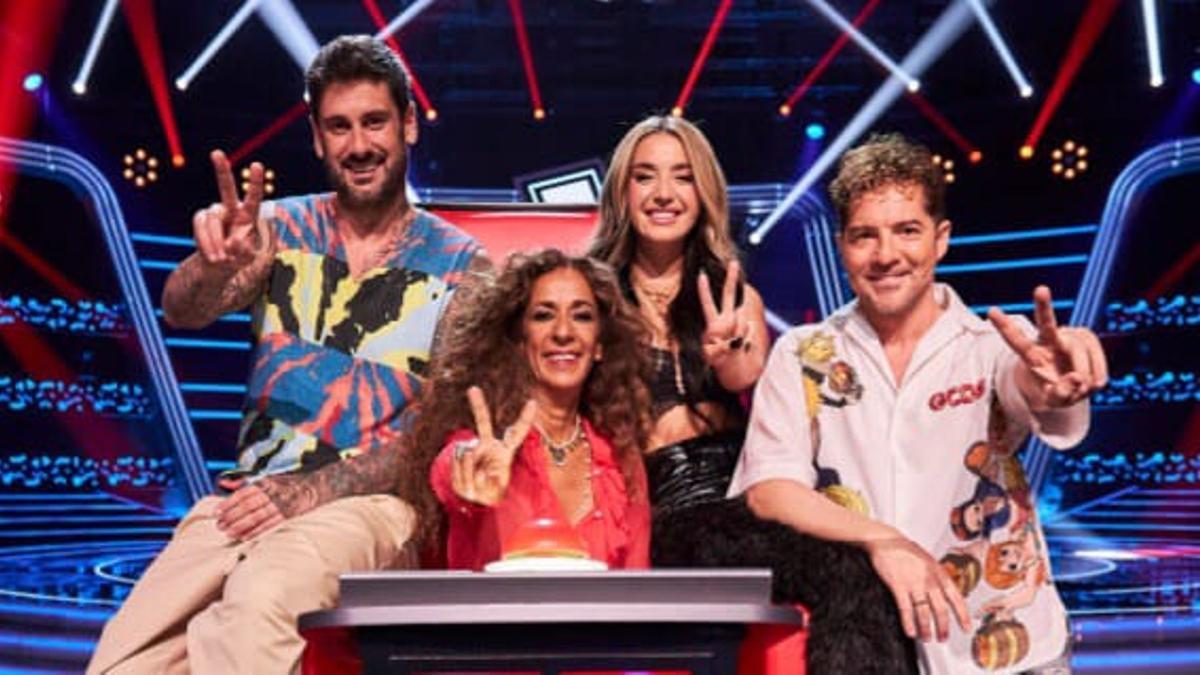 David Bisbal, Melendi, Lola Índigo y Rosario en 'La Voz Kids'