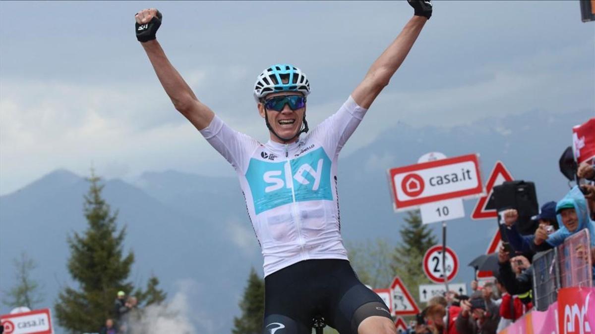 Froome logró la victoria en la decimovuarta etapa del Giro de Italia