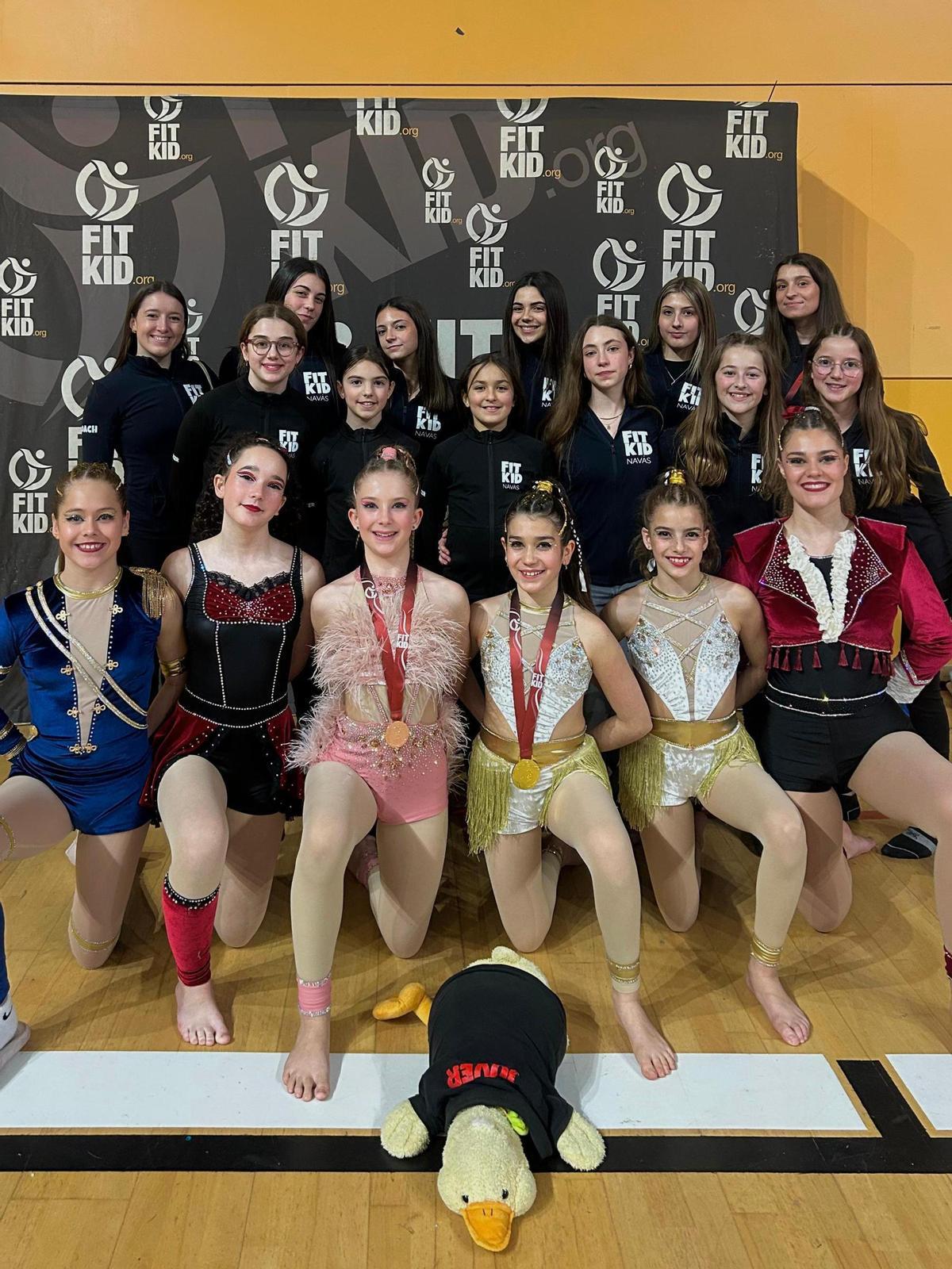 La delegació navassenca que va competir a Torredembarra