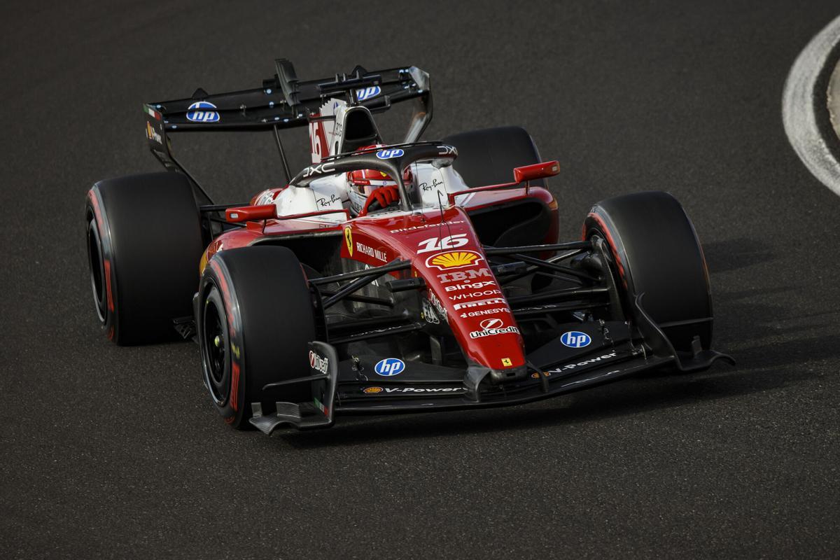 16 LECLERC Charles (mco), Scuderia Ferrari SF-26, action during the Formula 1 Hungarian Grand Prix 2026, 11th round of the 2026 Formula One World Championship from July 24 to 26, 2026 on the Hungaroring, in Mogyorod near Budapest, Hungary - Photo Xavier Bonilla / DPPI AFP7 25/07/2026 ONLY FOR USE IN SPAIN