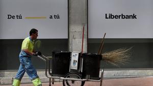 Oficina de Liberbank en Oviedo.