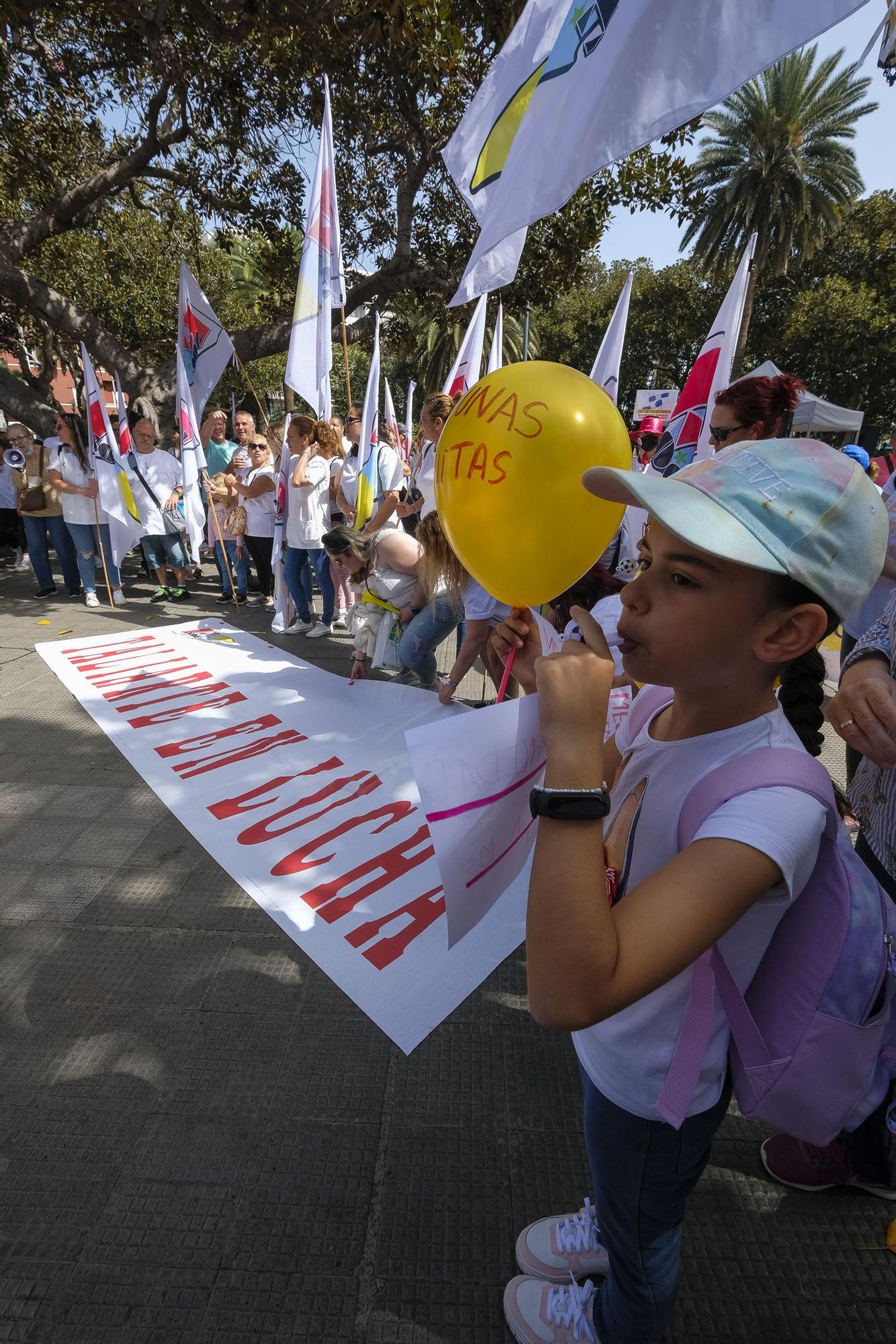 Manifestación en Gran Canaria en defensa de la sanidad pública