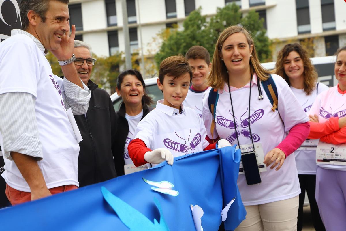 Carrera celebrada por el colegio El Carmen para dar visibilidad a la enfermedad de piel de mariposa.
