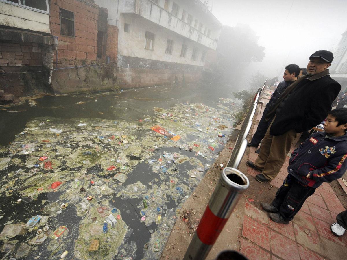 La contaminación de las aguas también causa numerosas muertes