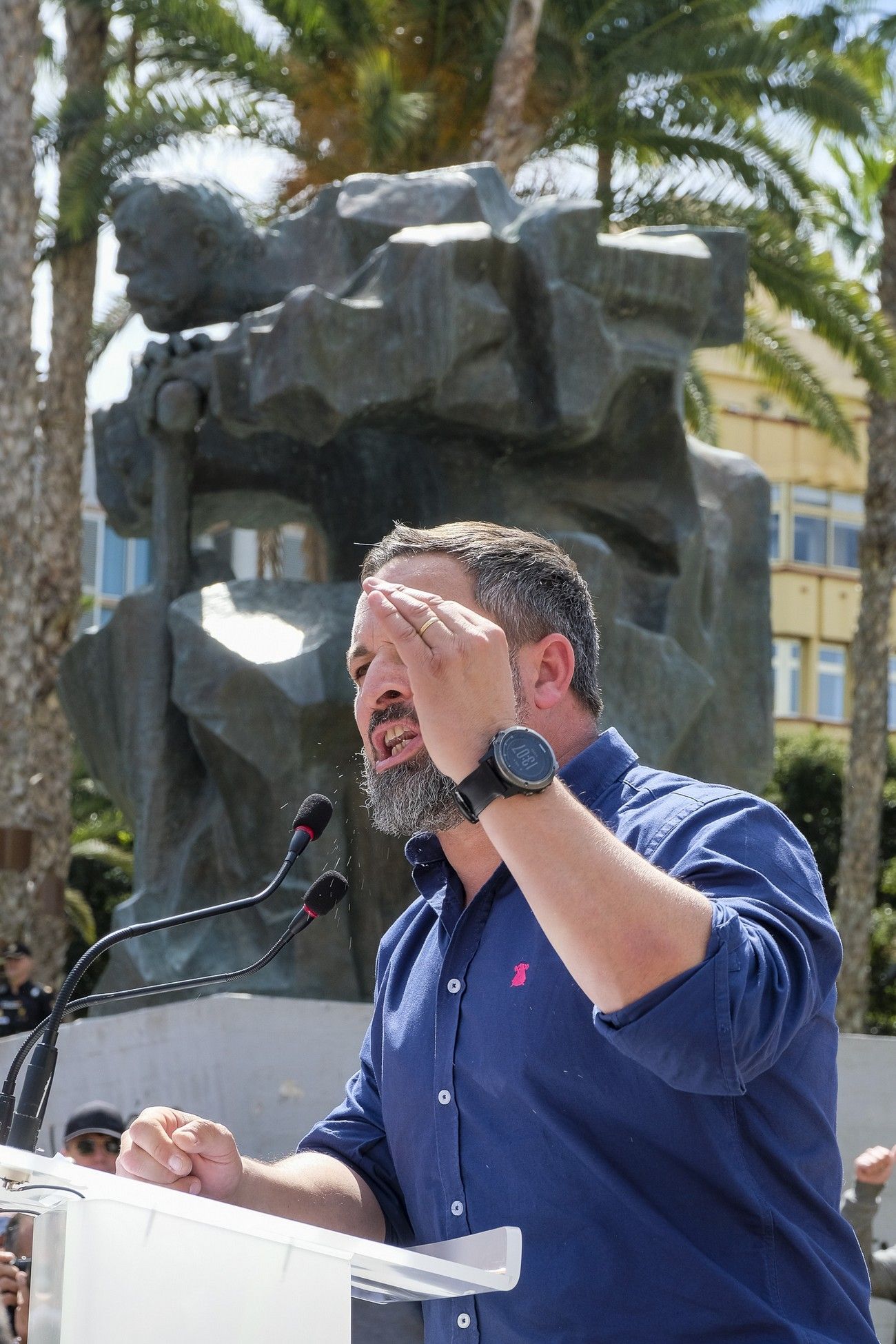 Mitin del presidente de VOX, Santiago Abascal, en Las Palmas de Gran Canaria