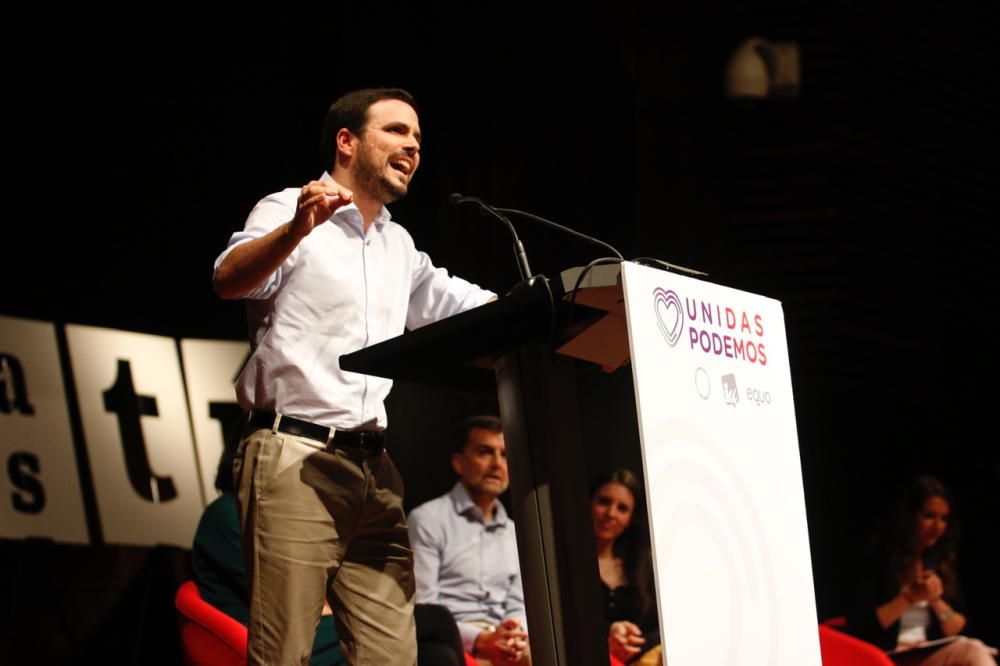 Acto de Unidas Podemos en el Palacio de Ferias de Málaga