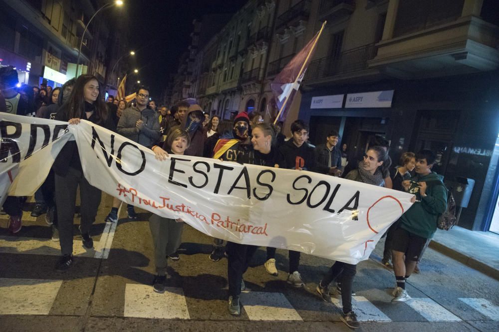 Manifestació contra la sentència del cas de violació a una menor a Manresa