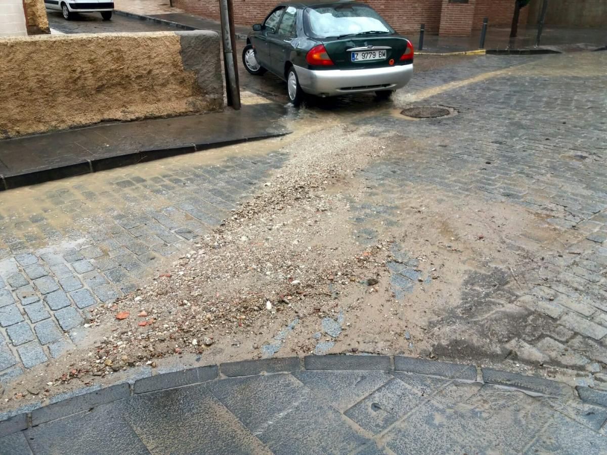 Fuerte tormenta en Calatayud