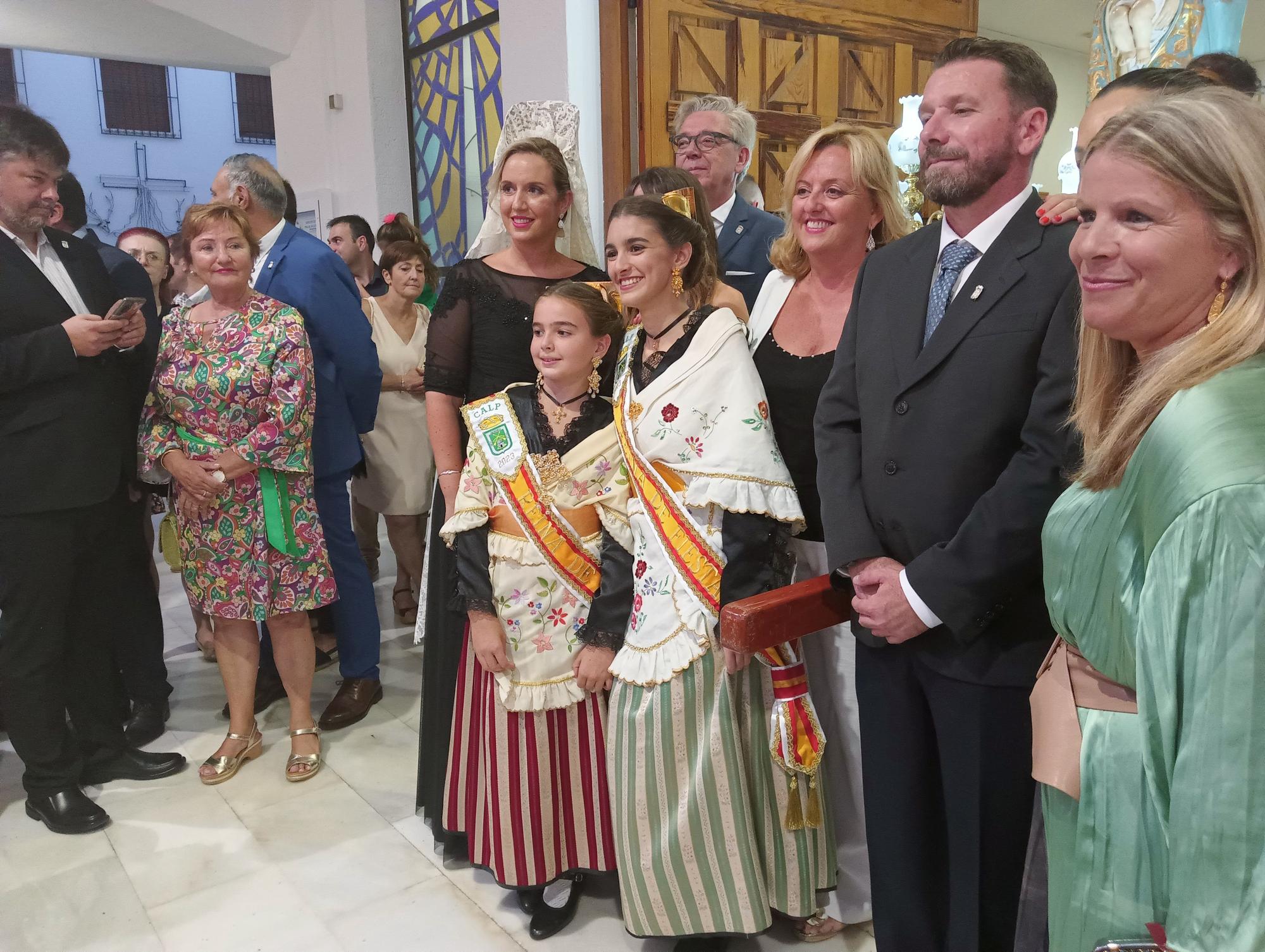 Ofrenda de Flores a la Virgen de las Nieves en Calp