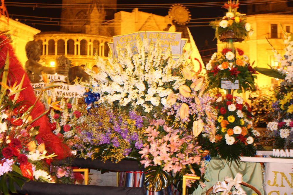 Así son las canastillas y el manto de la Ofrenda