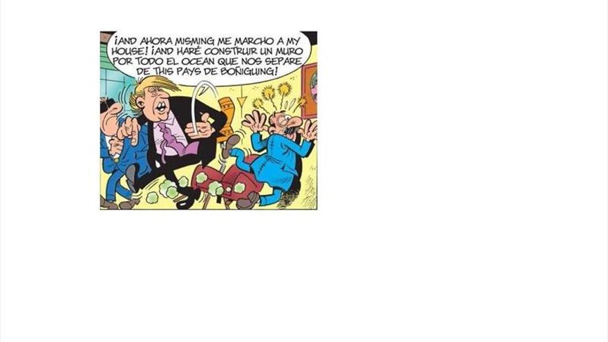 Mortadelo despeina el tupé a Trump