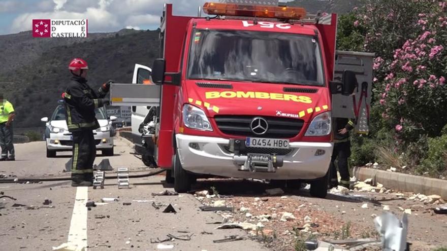 accidente con fallecido N-225 LA VALL