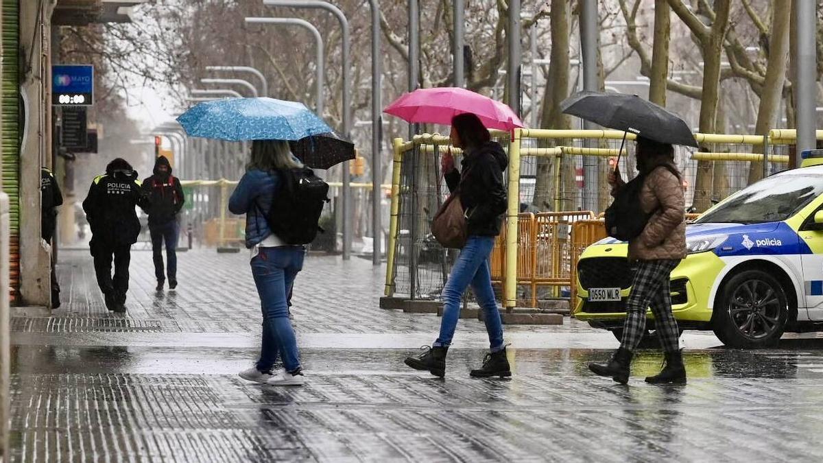 Lluvia en Barcelona