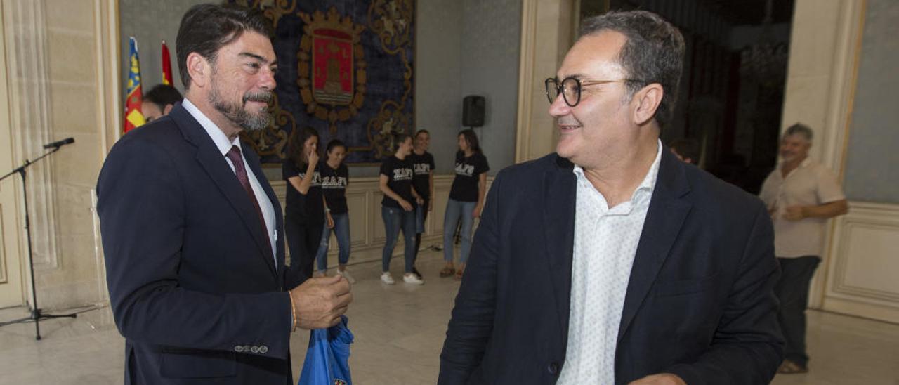 Barcala y Sanguino, durante un reciente acto en Alicante.