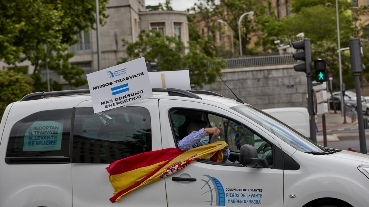 Manifestación de regantes en Madrid