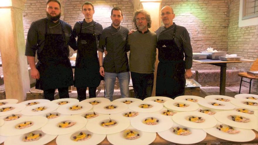 L&#039;equip del Castell Peralada Restaurant, a Bolonya.