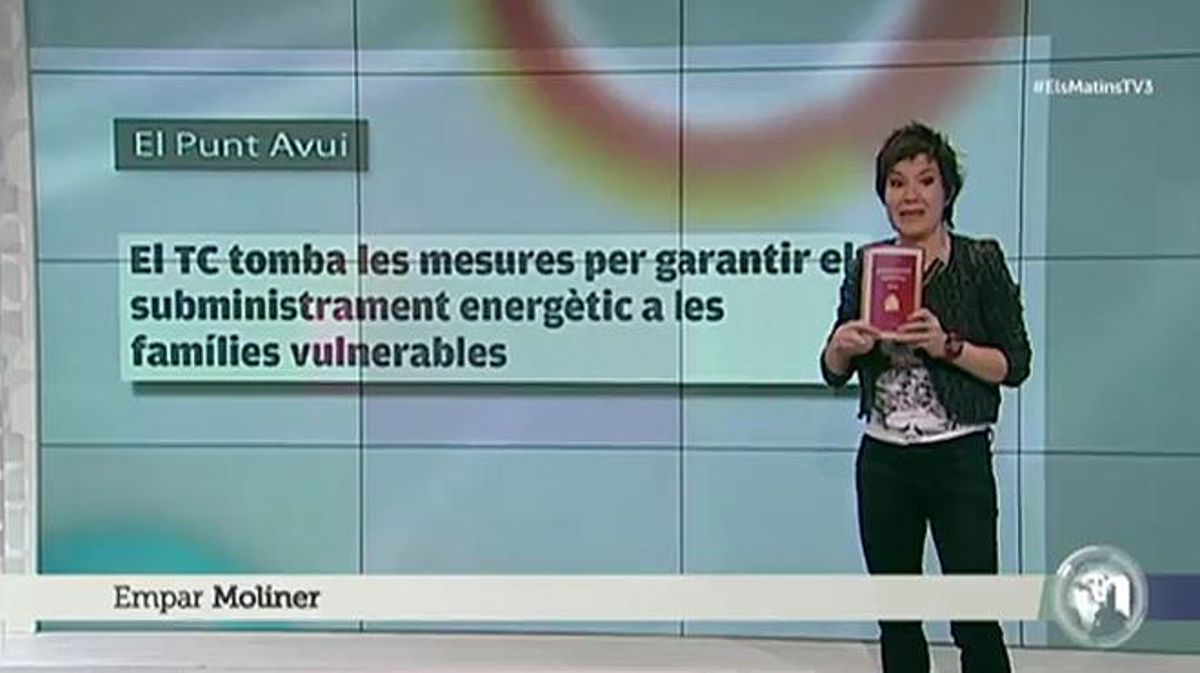 Empar Moliner explica a Mònica Terribas al seu programa de Catalunya Ràdio els motius pels quals va cremar la Constitució.