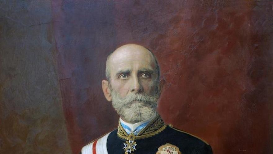 Retrato de Bernardo Cólogan y Cólogan en 1916, en la actual embajada de España en Pekín.