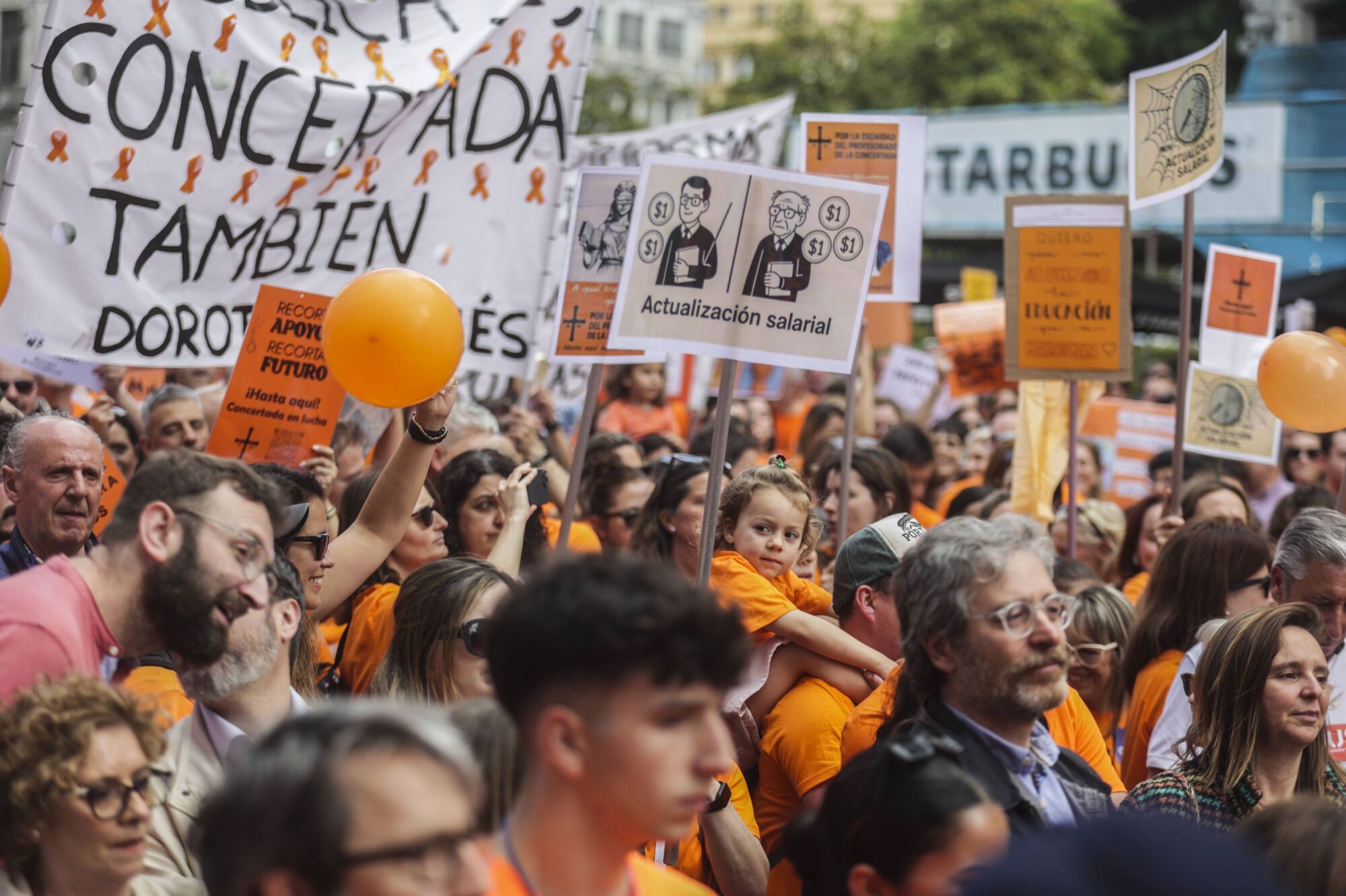 Concentración de profesores de la concertada