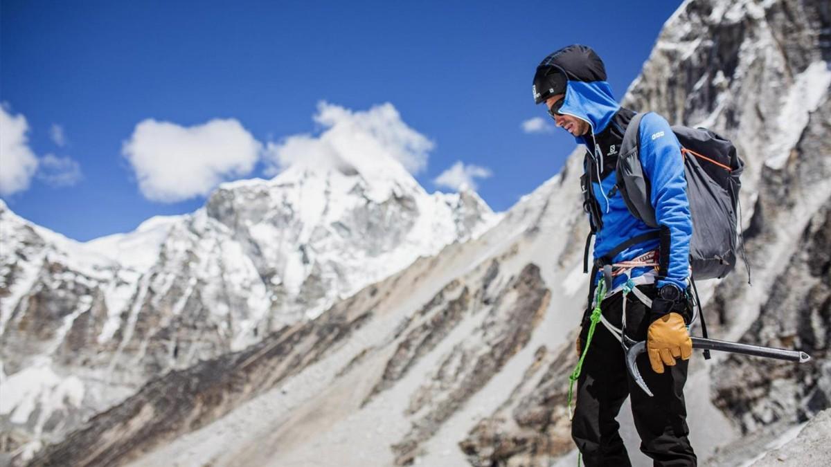 Kilian Jornet, durante una prueba en el Himalaya