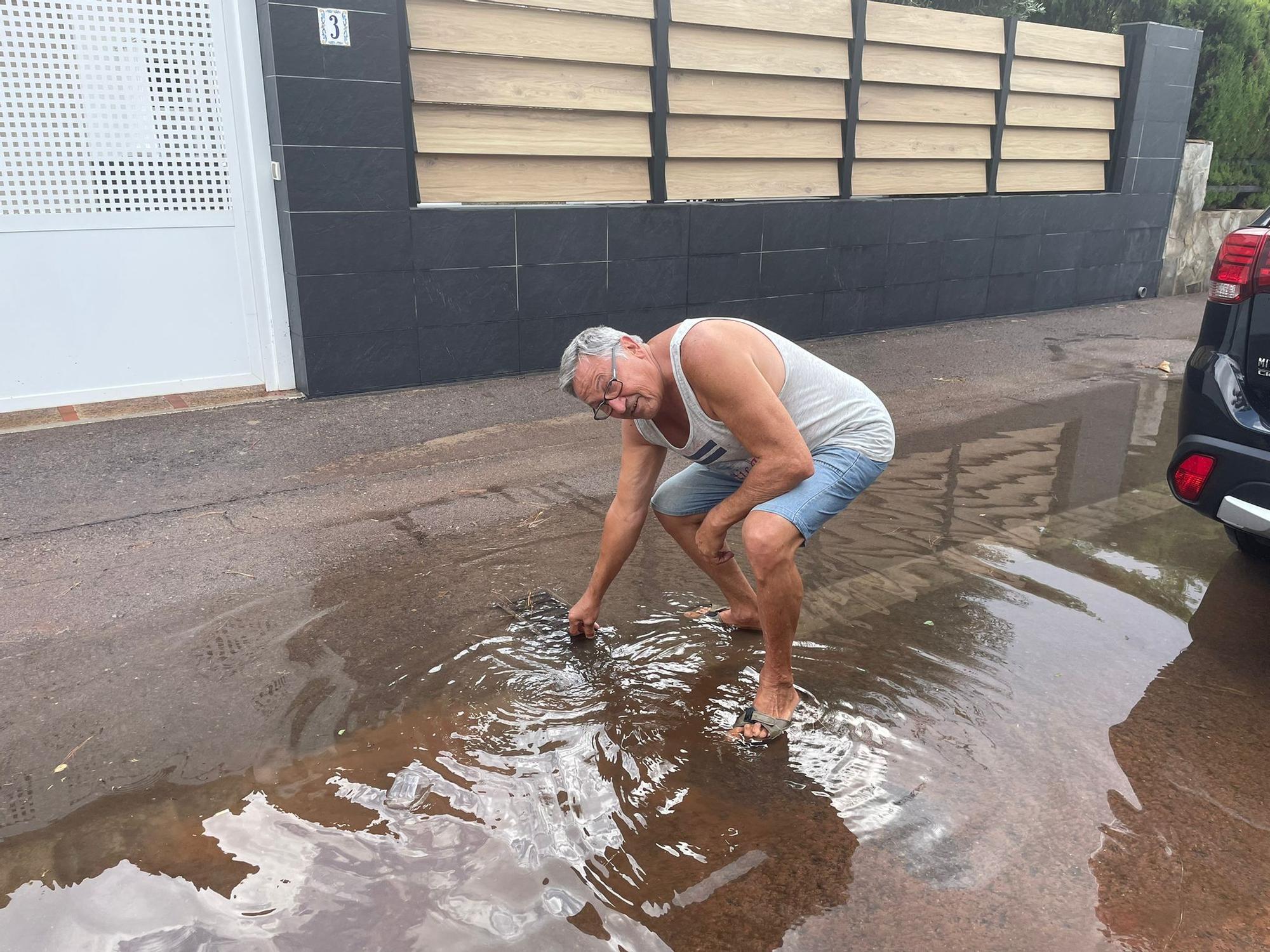 Impactantes imágenes del aguacero caído en Benicàssim