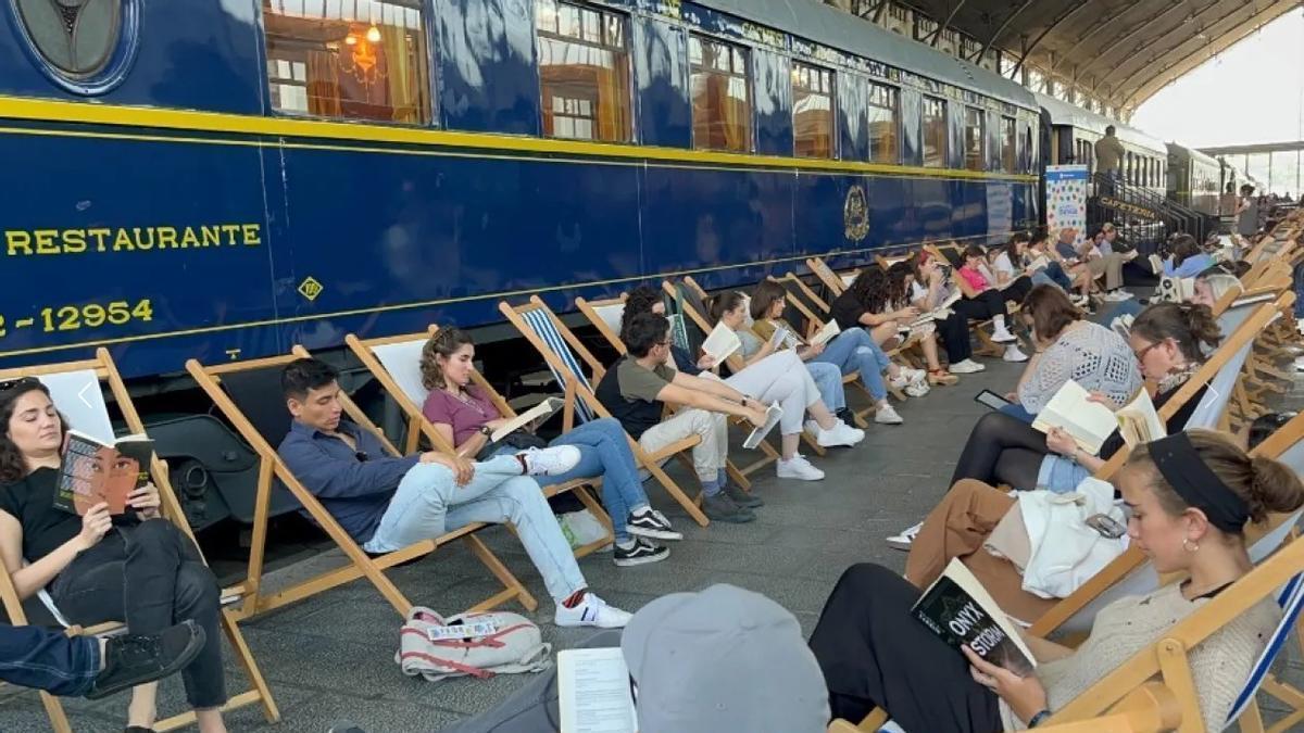 Una de las fiestas de la lectura organizada por Planeta en Madrid.