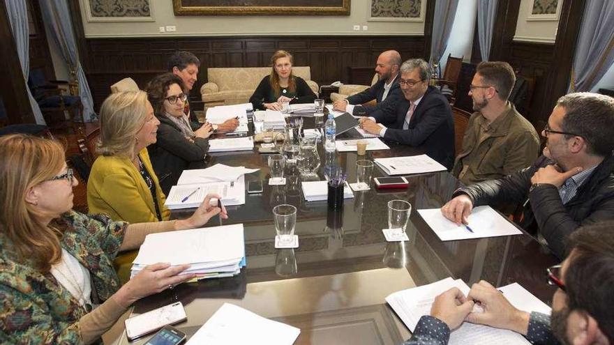 Reunión de la última Comisión de Facenda en María Pita.