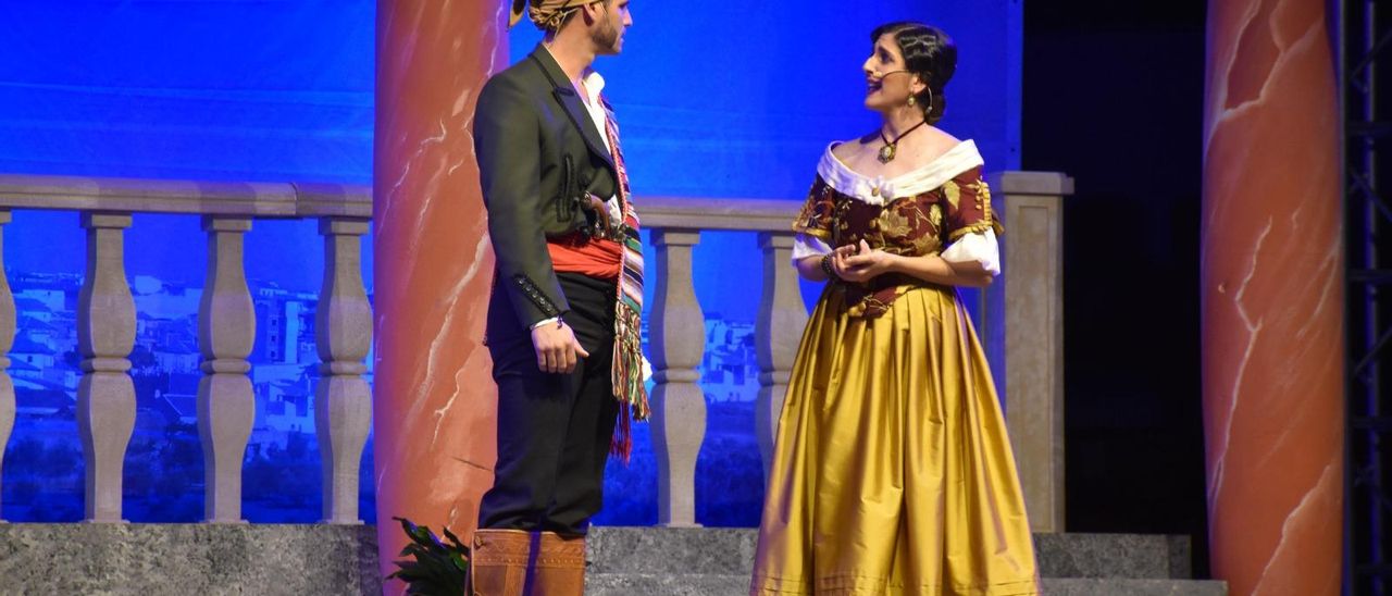 Una escena de la representación 'La duquesa de Benamejí'.