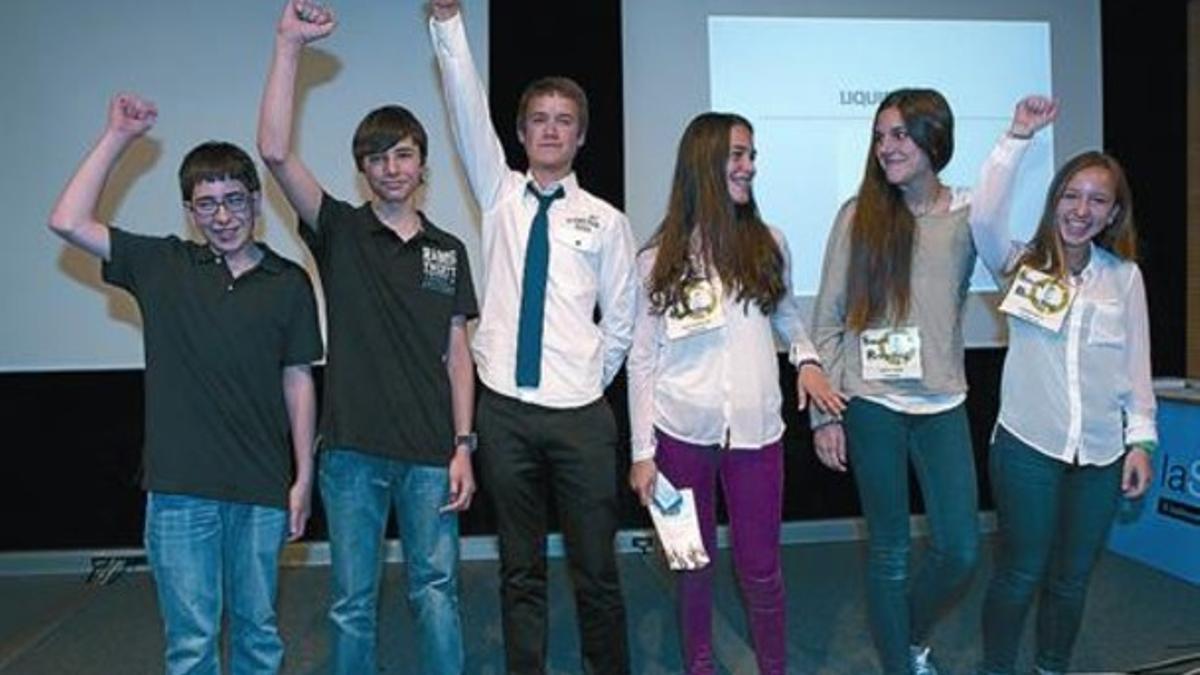 Emprendedores 8Los ganadores del concurso de estudiantes emprendedores.